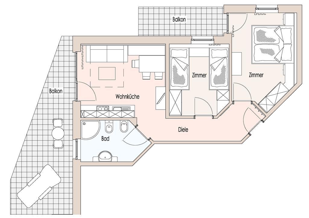 Deluxe Doppelzimmer mit Balkon