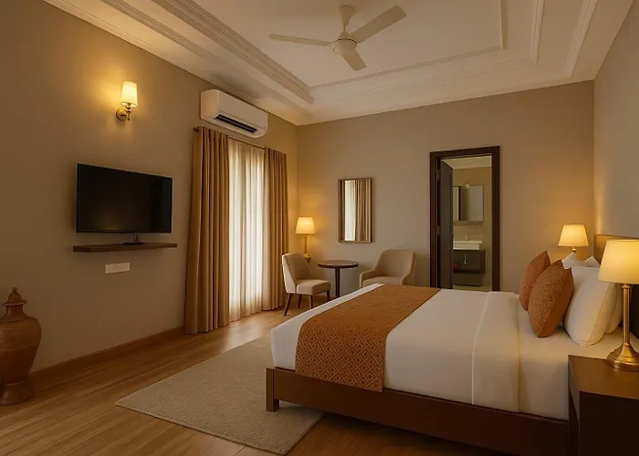Pearl Grand Boutique Cottage In Omaxe Anandam Vrindavan - #Premium Ac Rooms With Balcony #Big Parking #Lift #Garden #Peaceful Area #Near Prem Mandir #Property Of The Year #Most Awarded