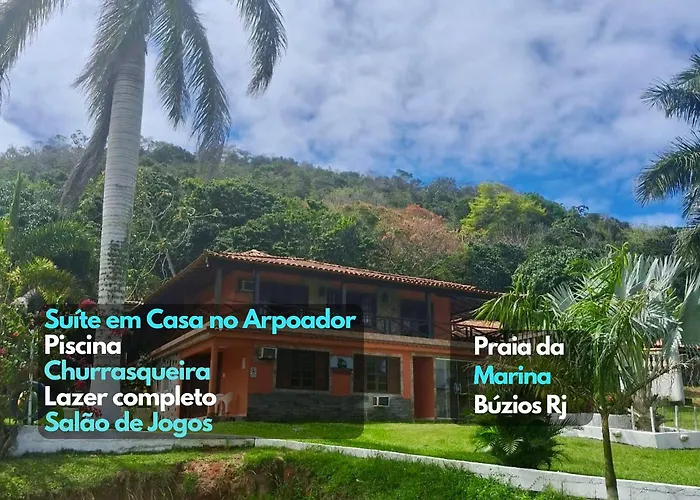 Suíte4 Pousada piscina 3 min praia Arpoador Búzios