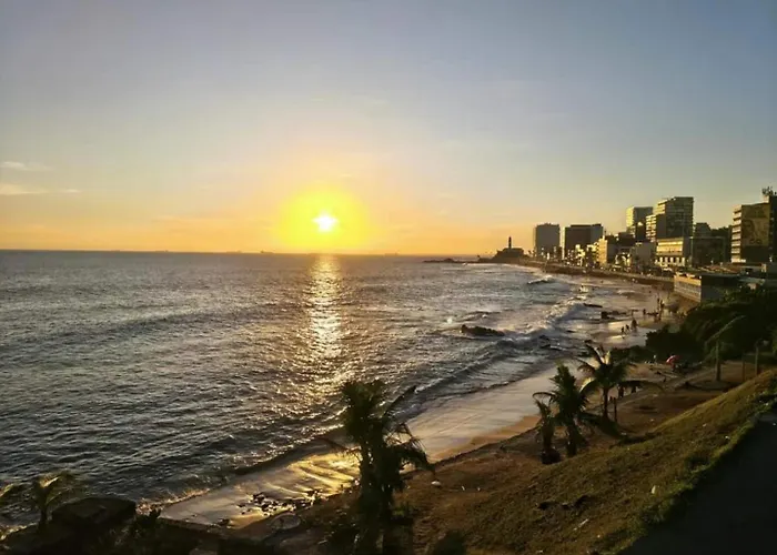 Frente Mar em Salvador Rooftop Gigante Piscina