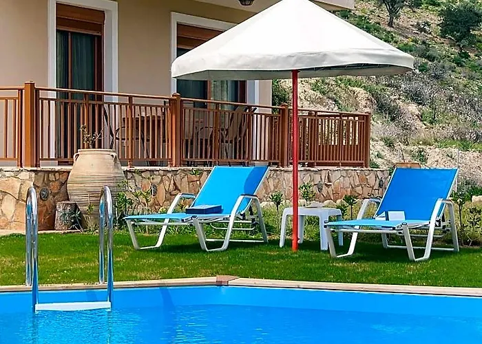 Triopetra Luxury Villas Fournou Lago Superior Villa With Private Pool | Stefania